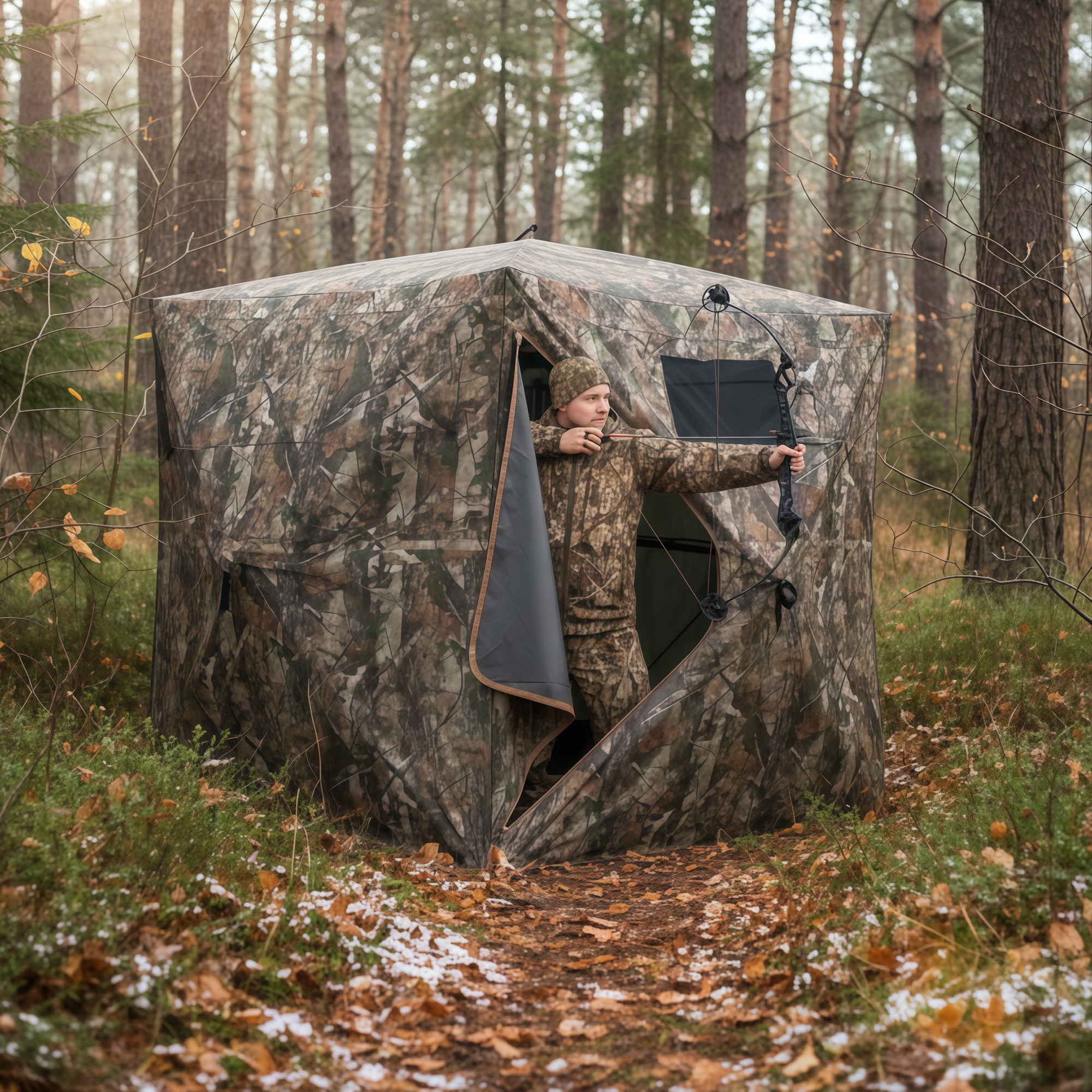 Hunting & Outdoor Supplies Carterton Reviews - Camouflage Pop-Up Hunting Blind Easy Setup