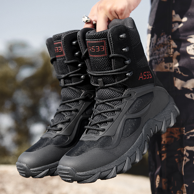 Hunting Outdoor Brand - Men Tactical Boot Breathable Anti-Slip Military