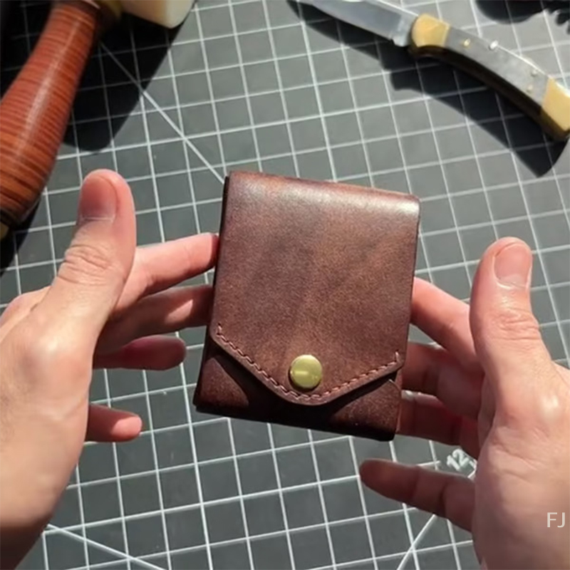 Tactical Pen Tool - [YU]Multifunctional Compact Wallet,Handmade Leather Card Holder/Wallet,Small