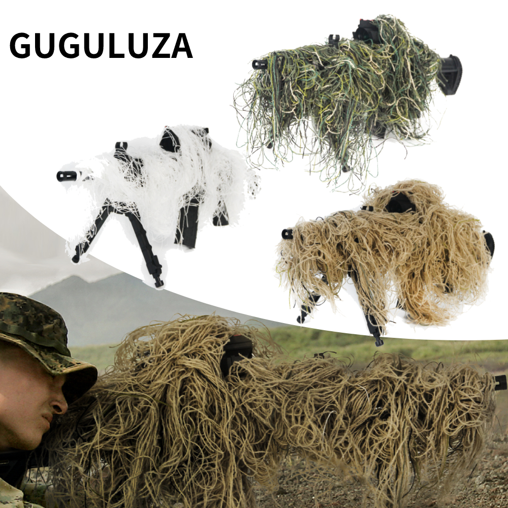Ghillie Suit Woodland - GUGULUZA 3D Rifle Sniper Ghillie Cover