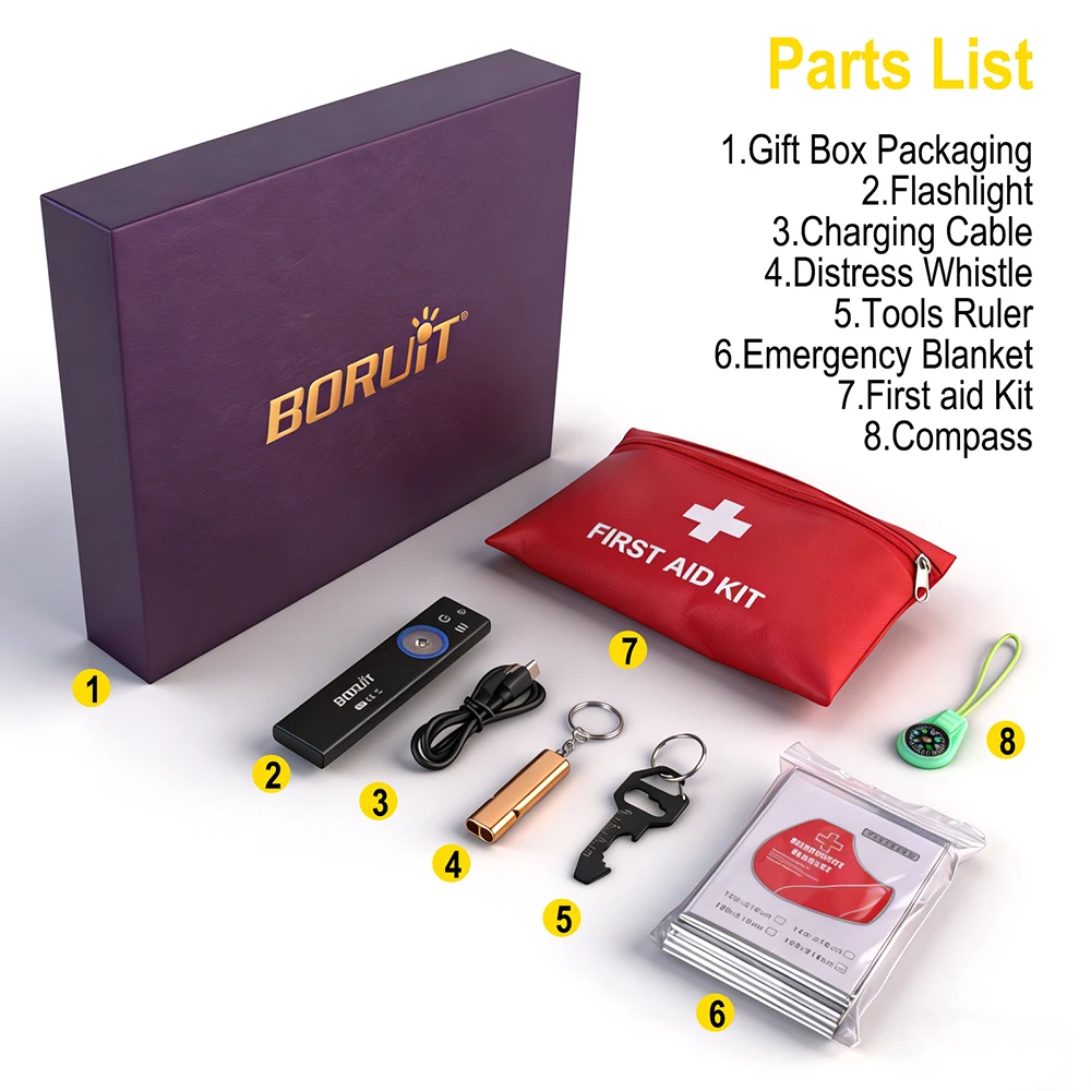 Outdoor Hunting Blanket - Boruit U8 Outdoor Flashlight IP67 Waterproof