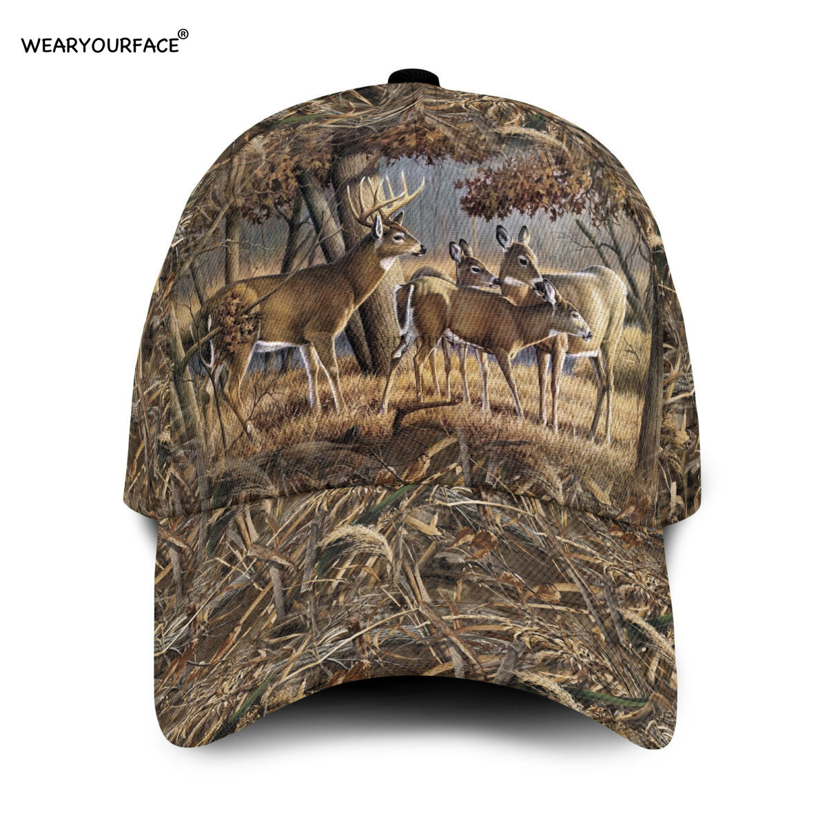 Mens Outdoor Hunting Hats - Baseball Cap Deer Hunting Wildlife Animals