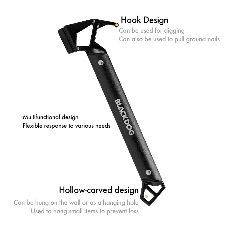 Outdoor Hunting Dog Supply - BLACKDOG Camp Hammer Survival Tool Multi-function
