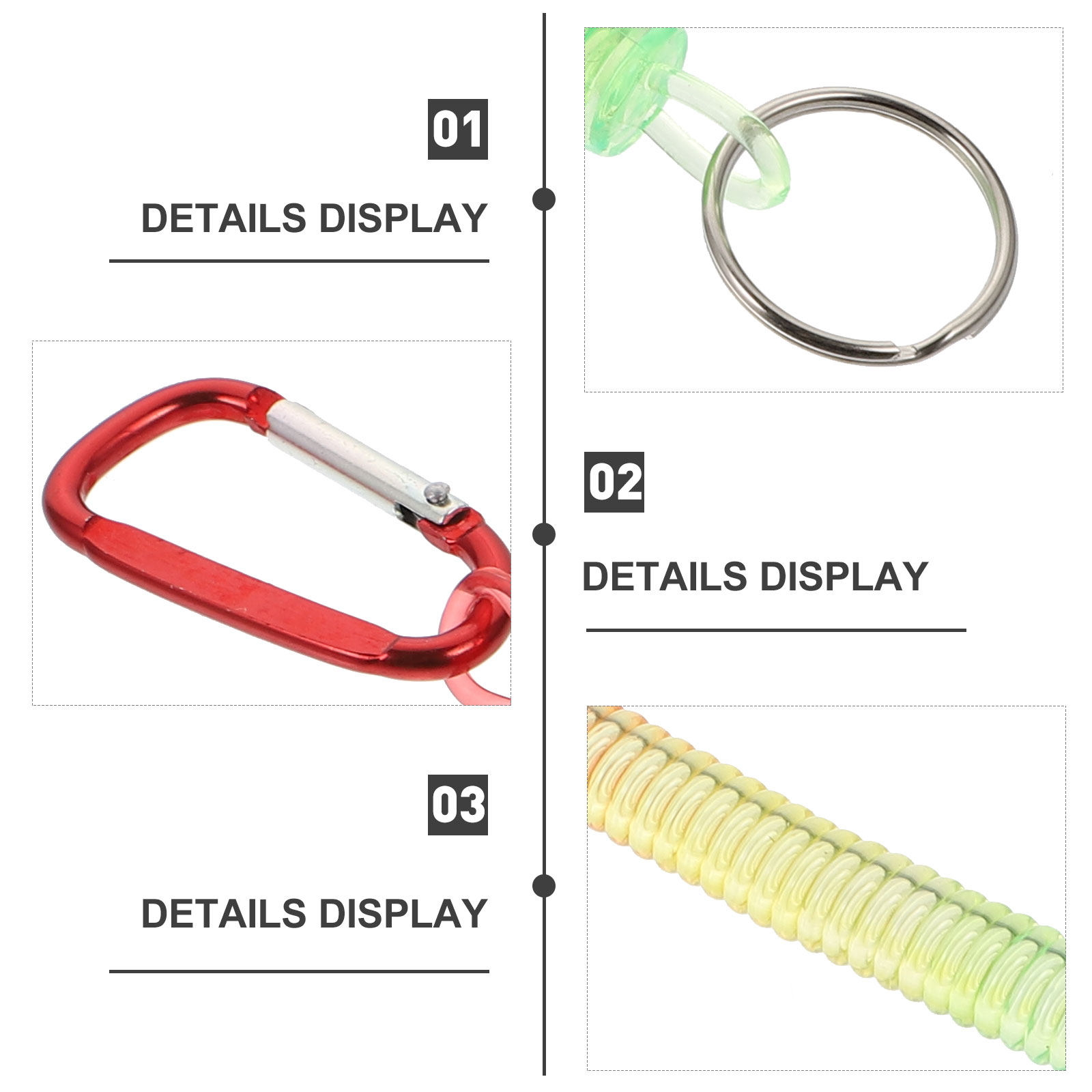 5Pcs Linking Buckle Spring Rop – Is Hunting Outdoor Recreation Bewertung und Preis