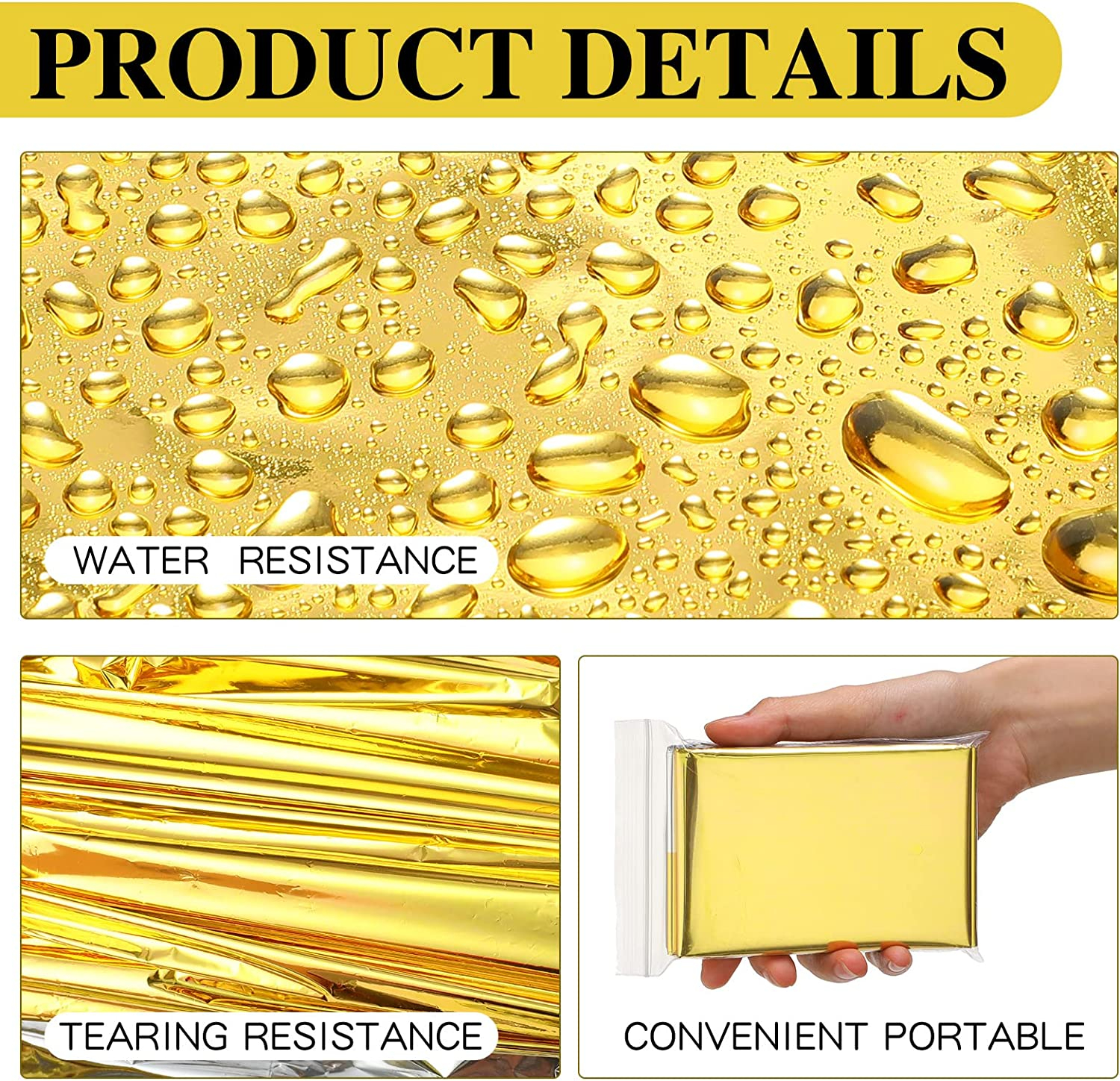 5-30Pc Outdoor Emergency Gold- – Outdoor Hunting Blanket Bewertung und Preis