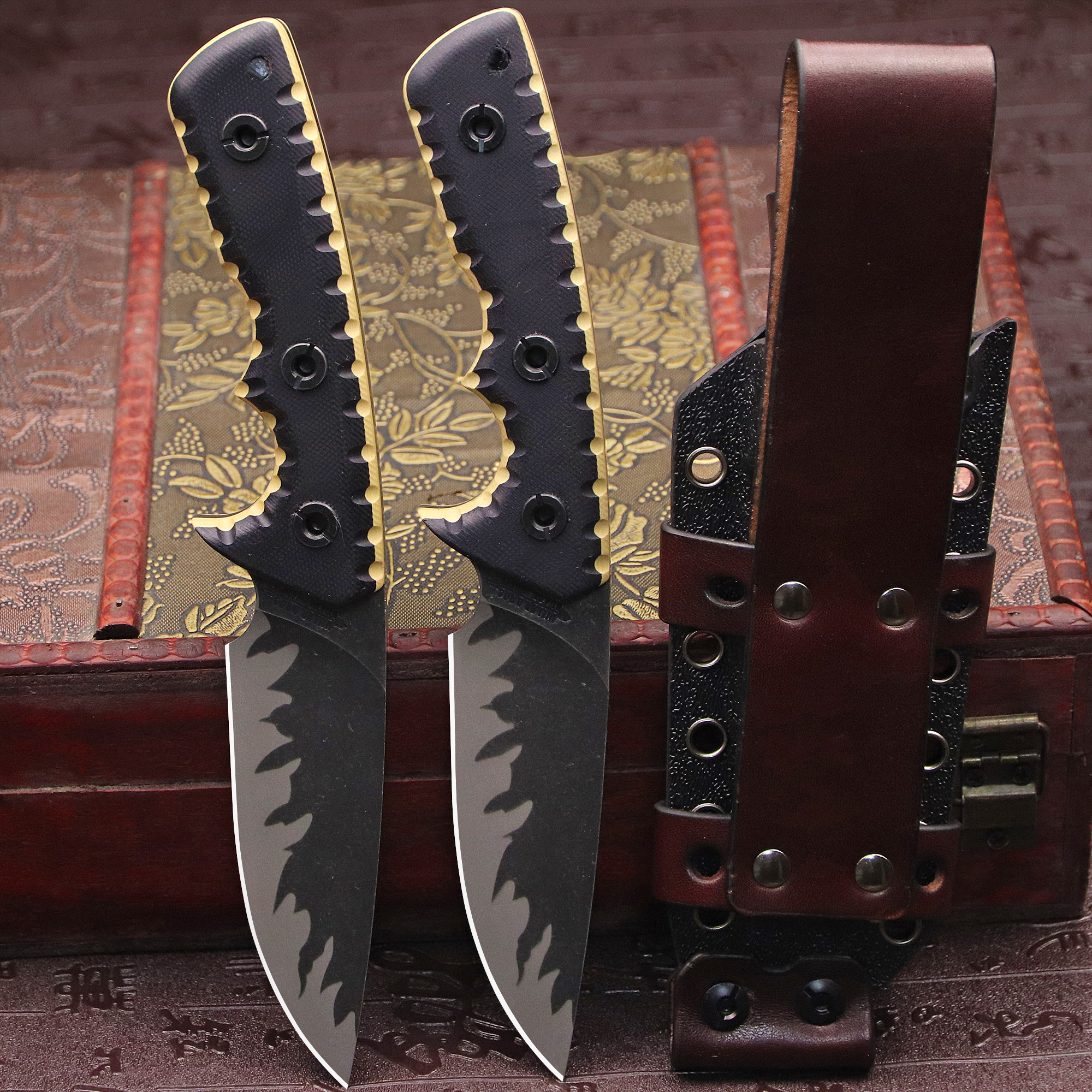 M-L (USA) DC53 Stone Washed Fu – Hunting Outdoor Edge Knives Bewertung und Preis