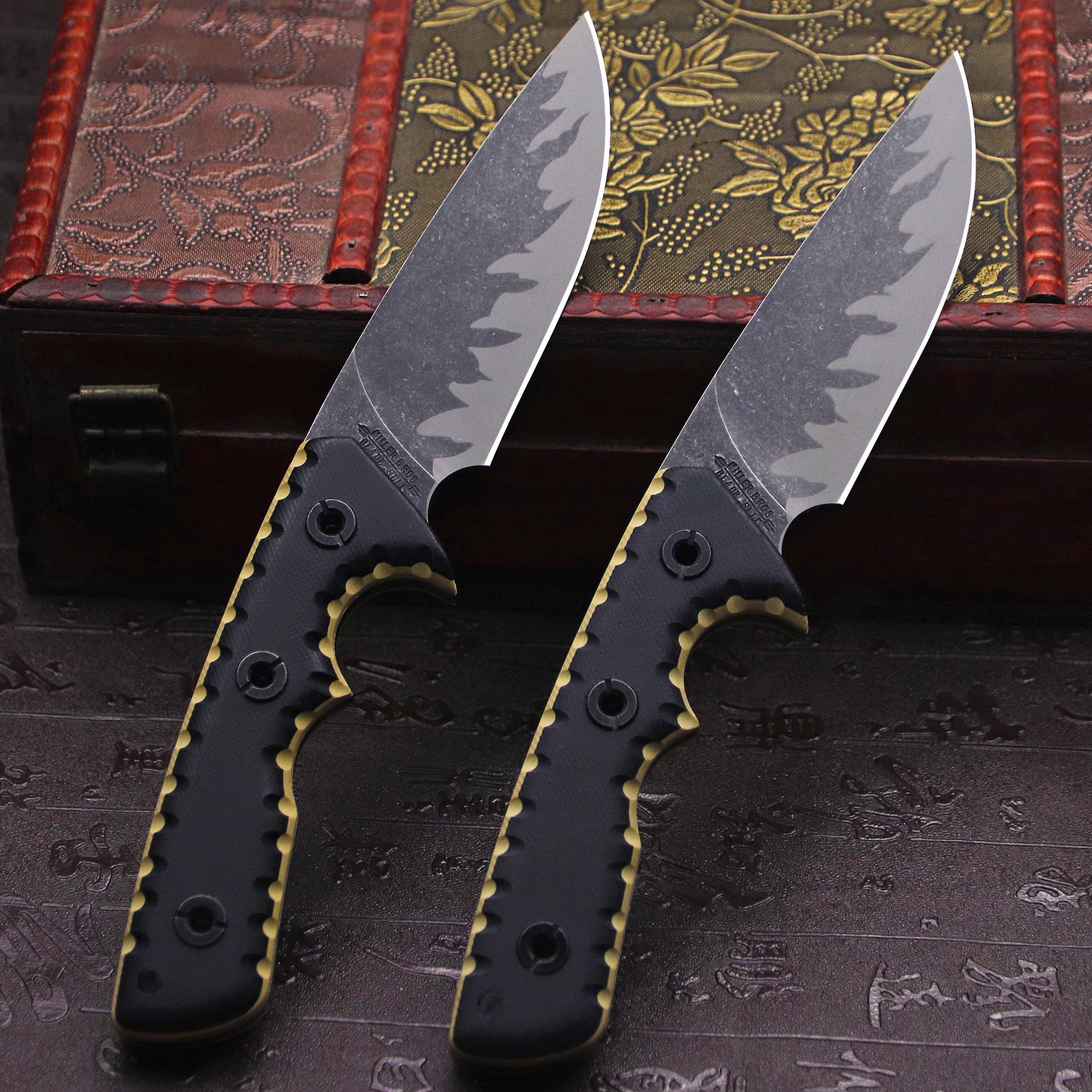 M-L (USA) DC53 Stone Washed Fu – Hunting Outdoor Edge Knives Bewertung und Preis