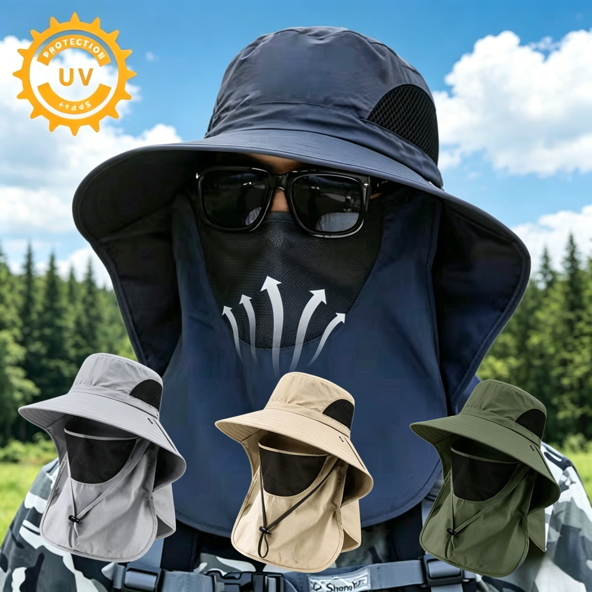 Summer Sun Hats UV Protection  – Mens Outdoor Hunting Hats Bewertung und Preis