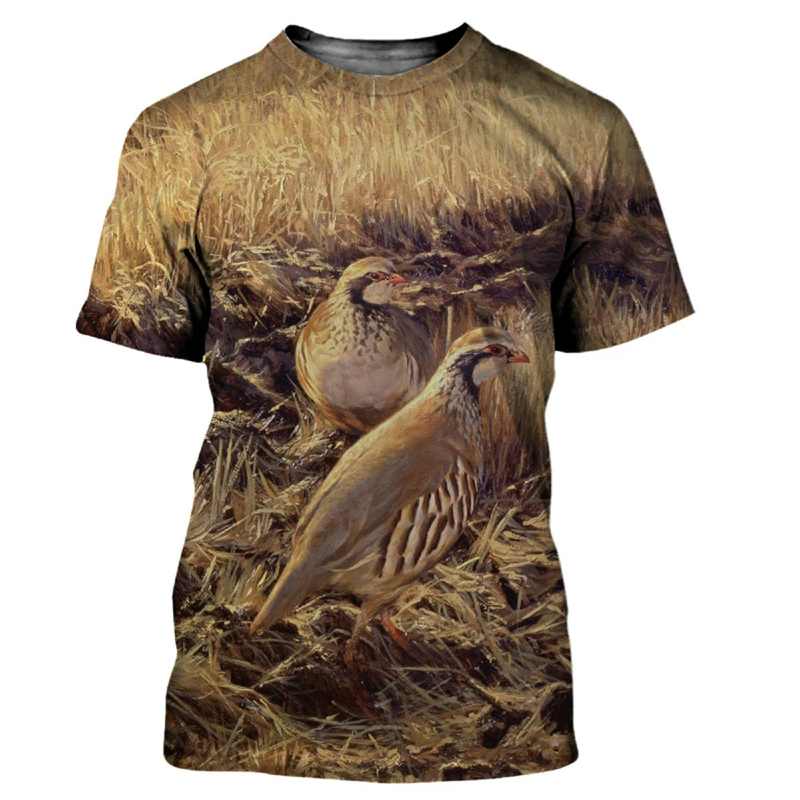 Animal Quail 3D Print T-shirt  – Hunting Quail Bewertung und Preis