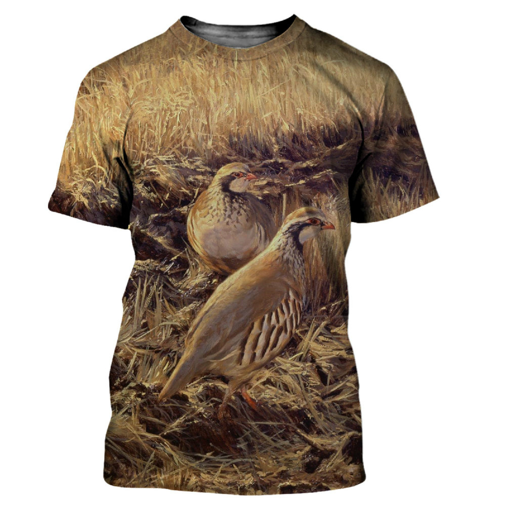 Animals Quail 3D Print T-shirt – Hunting Quail Bewertung und Preis