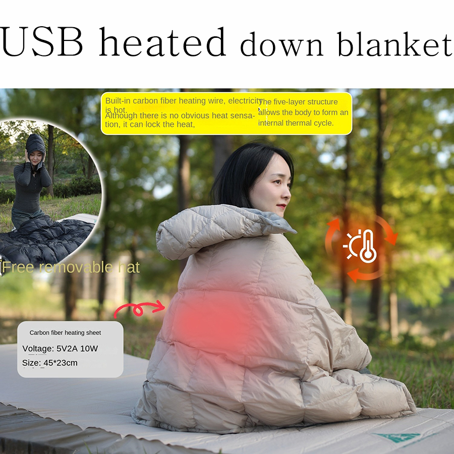 Down Camp Blanket Usb Heating  – Outdoor Hunting Blanket Bewertung und Preis