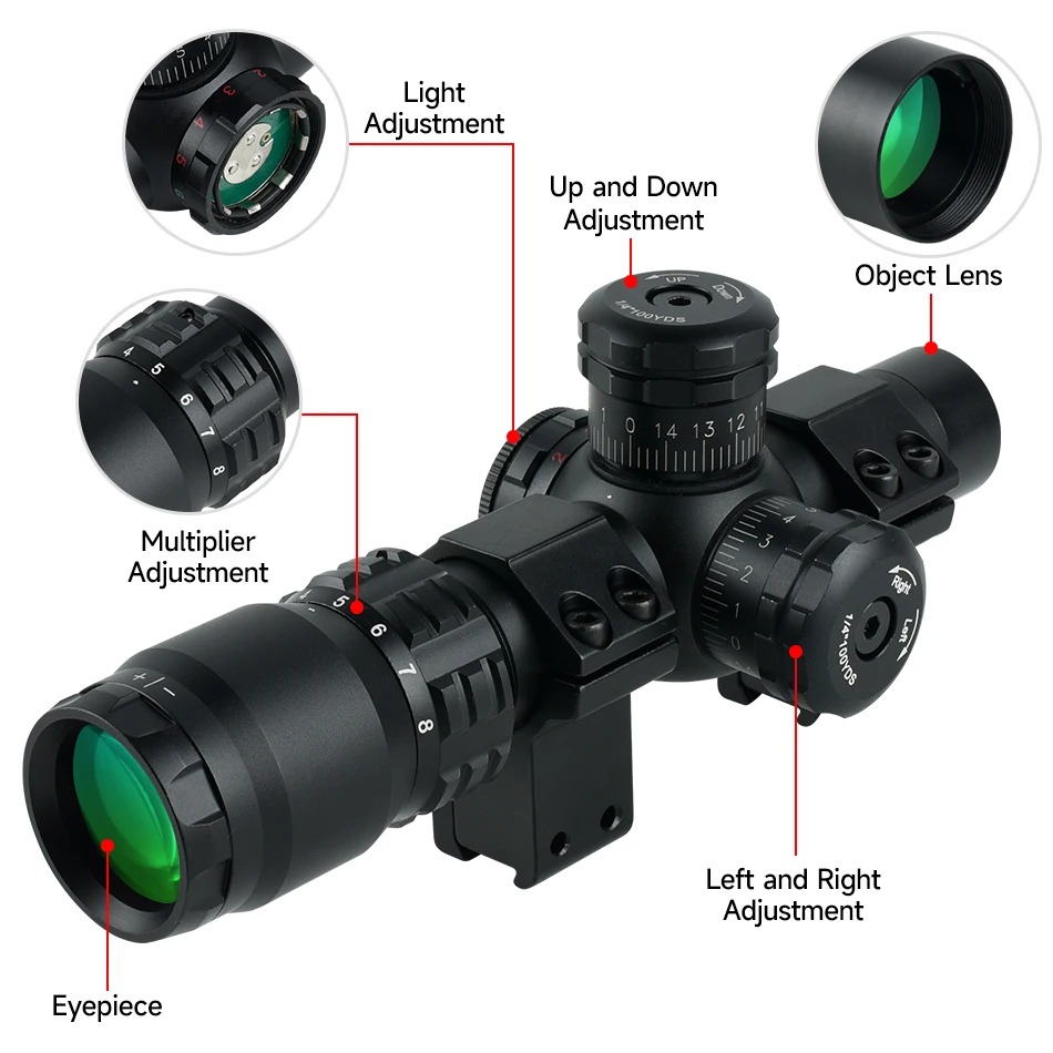 2-8x20IR Hunting Rifle Scopes  – Crossbow Scope Sight Bewertung und Preis
